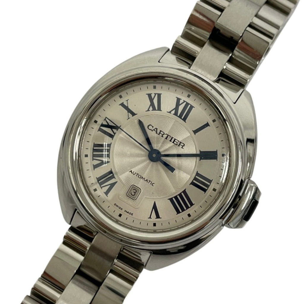 Pre-Owned Cartier Clé de Automatic Watch WSCL0005 Silver Color Women's