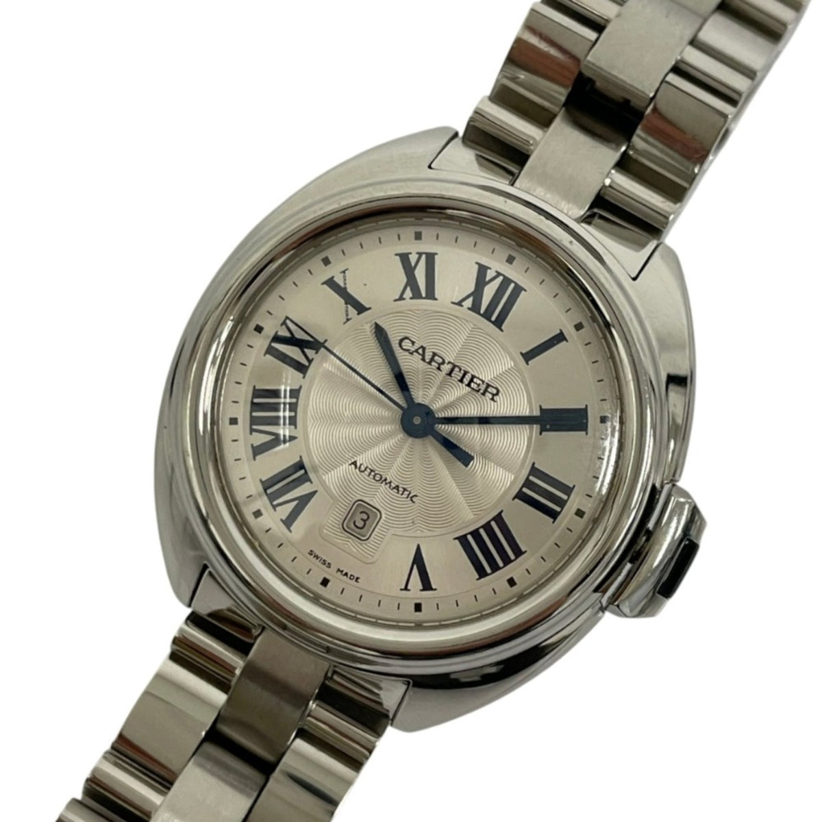 Pre-Owned Cartier Clé de Automatic Watch WSCL0005 Silver Color Women's
