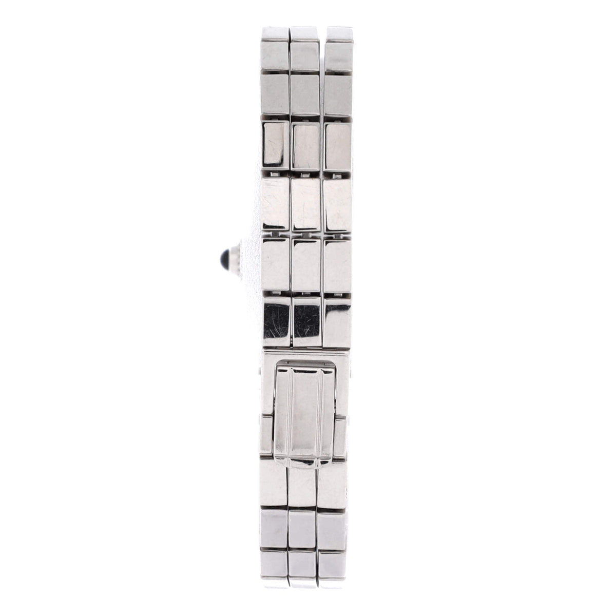 Pre-Owned Tank Allongee Laniere Quartz Watch White Gold 14 By Rebag