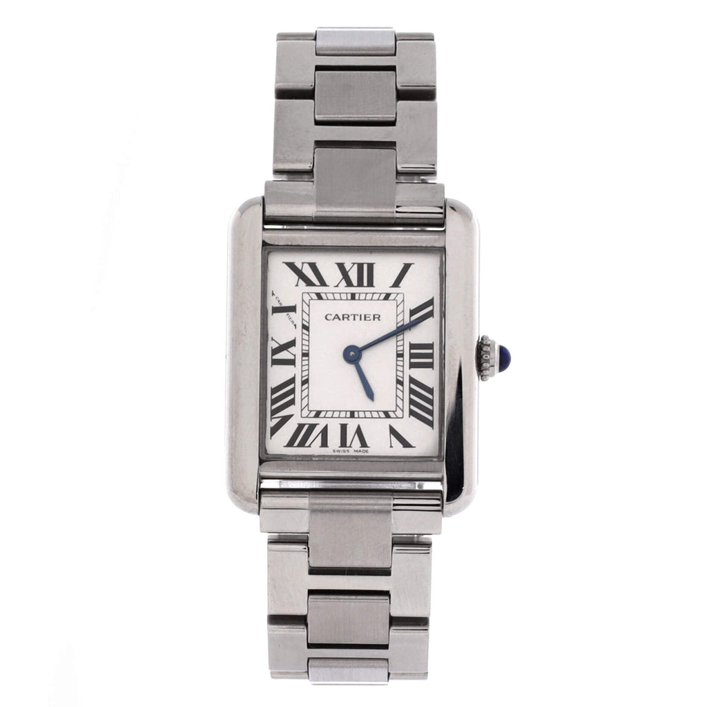 Pre-Owned Tank Solo Quartz Watch Stainless Steel 24 By Rebag