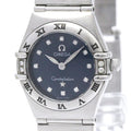 Pre-Owned OMEGA Constellation Diamond Steel Quartz Ladies Watch 1567.89 Polished