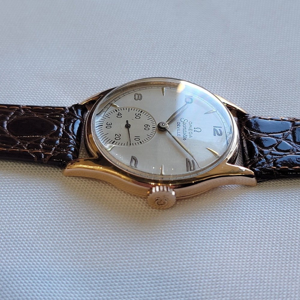 Pre-Owned Omega Seamaster 2508 DeVille 18k Rose Gold 1940s 36mm Mens Manual Wind RA711
