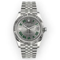 Pre-Owned Rolex Datejust 126334 41mm Wimbledon Dial With Jubilee
