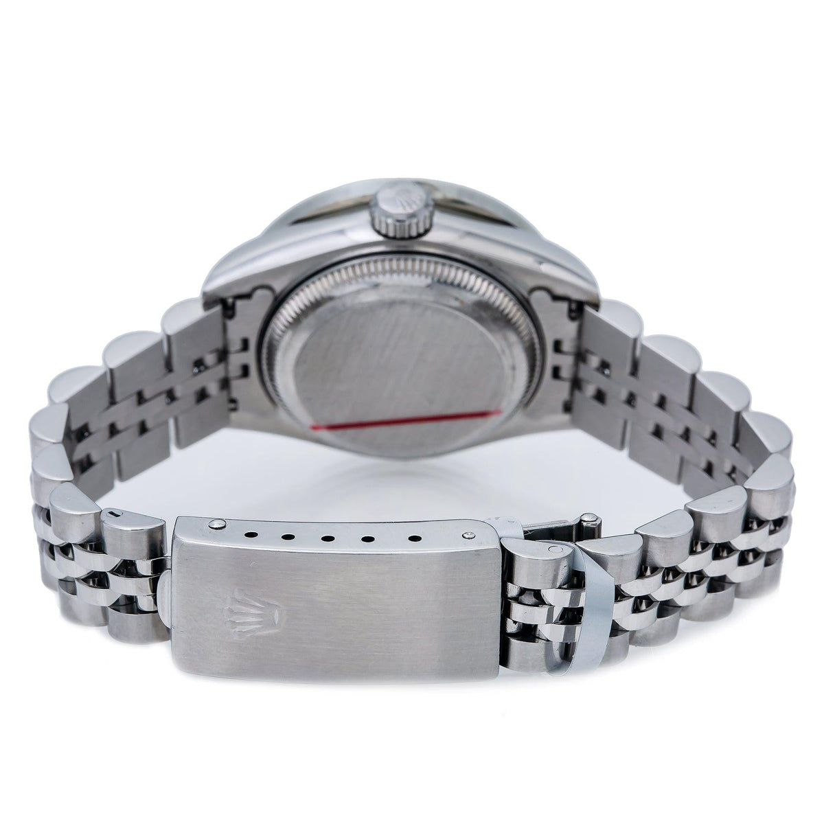 Pre-Owned Rolex Datejust 26MM 6917 Silver Diamond Dial Diamond Bezel Stainless Steel Jubilee Bracelet 0.9ct