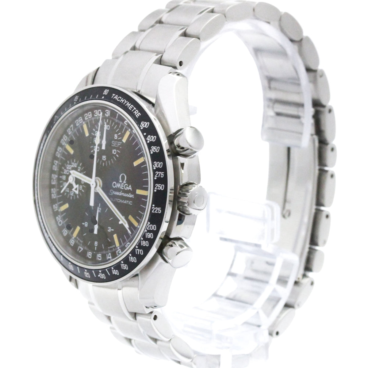 Pre-Owned OMEGA Speedmaster Mark 40Steel Automatic Mens Watch 3520.50 Polished