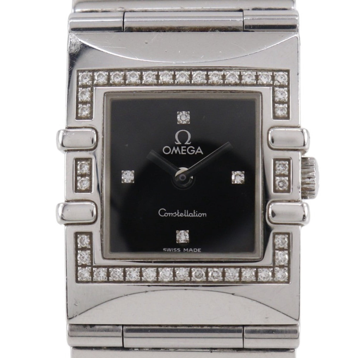 Pre-Owned OMEGA Constellation Carree Watch, cal. 1376 1528.46, stainless steel with... (Fair)