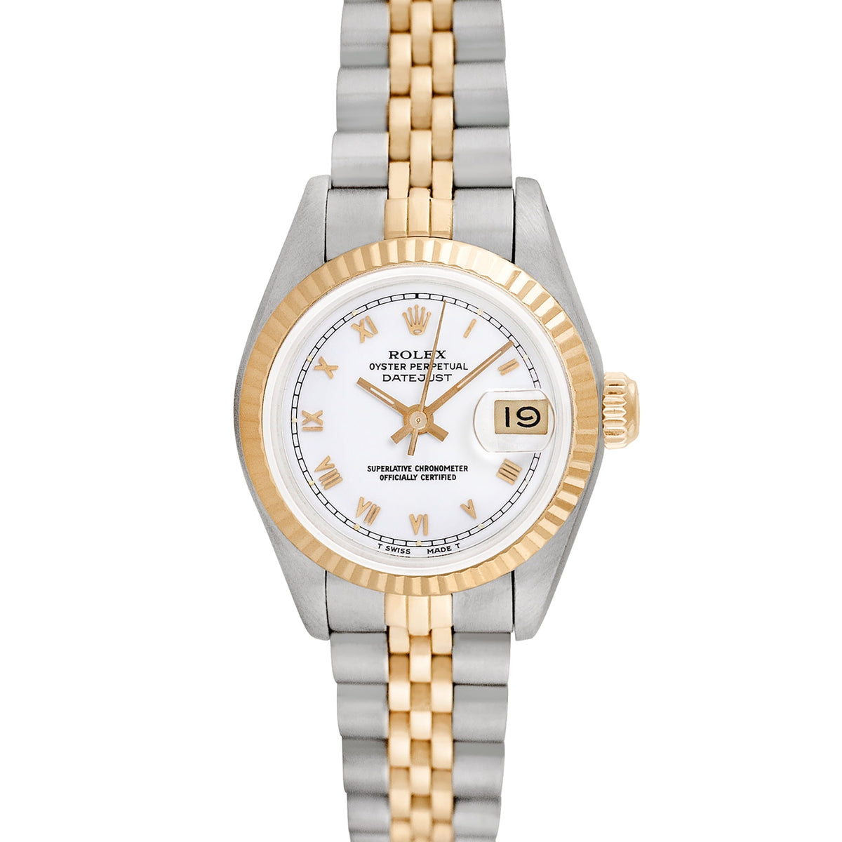 Pre-Owned Rolex Ladies Datejust 26mm Stainless Steel and Yellow Gold Jubilee Wristwatch