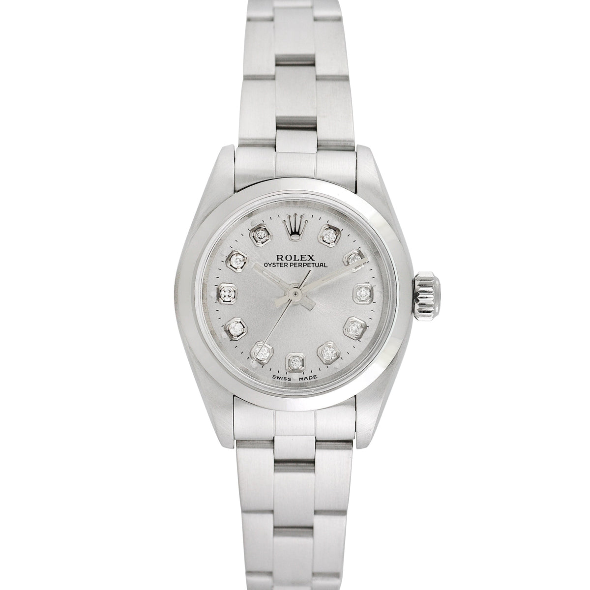 Pre-Owned Rolex Ladies Oyster Perpetual 25mm Stainless Steel Oyster Wristwatch