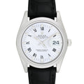 Pre-Owned Rolex Men's Date 34mm Generic black leather Wristwatch