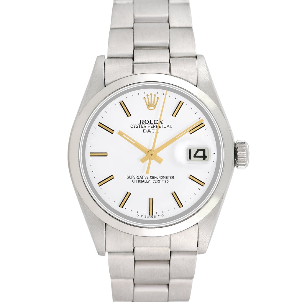 Pre-Owned Rolex Men's Date 34mm Stainless Steel Oyster Wristwatch