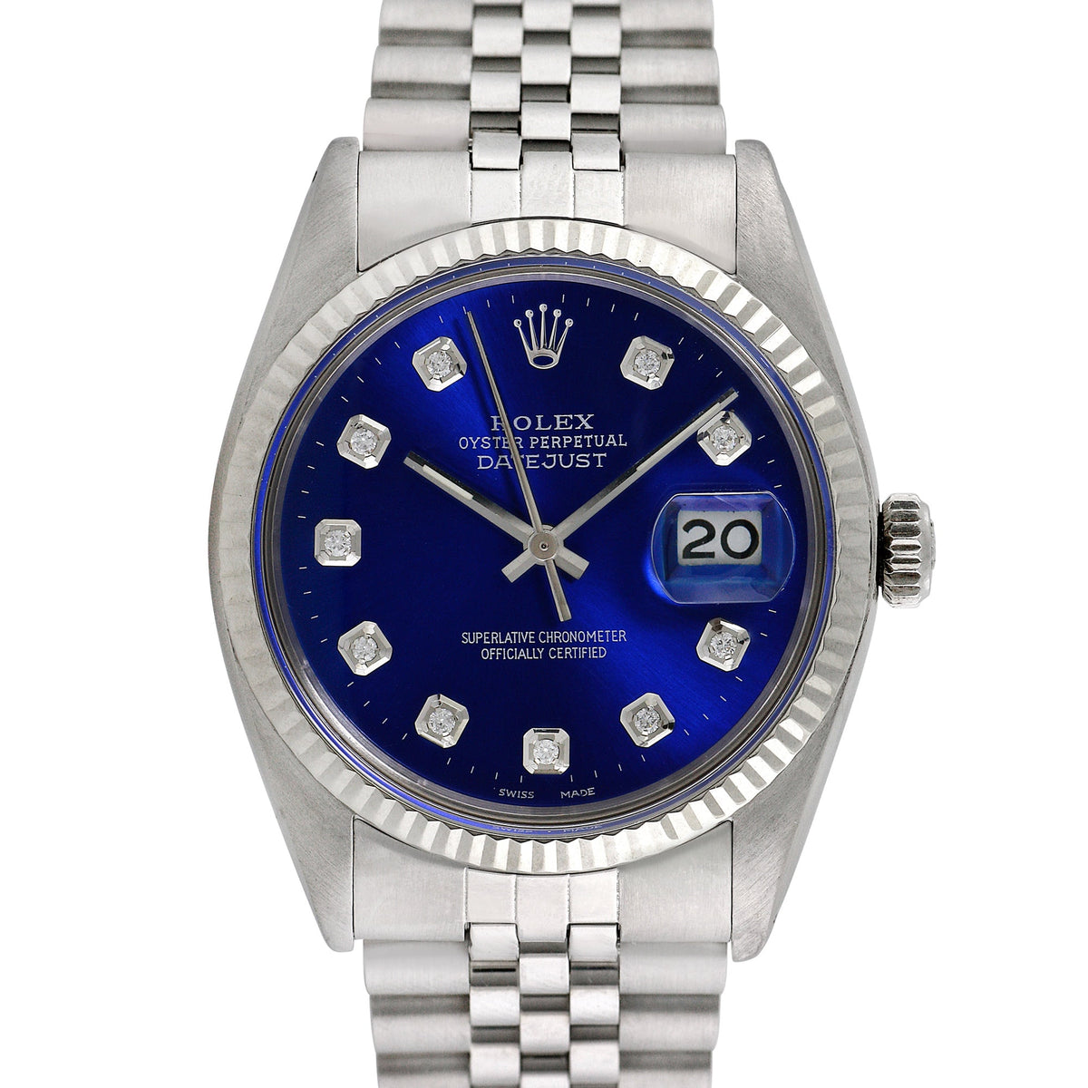 Pre-Owned Rolex Men's Datejust 36mm Stainless Steel Jubilee Wristwatch