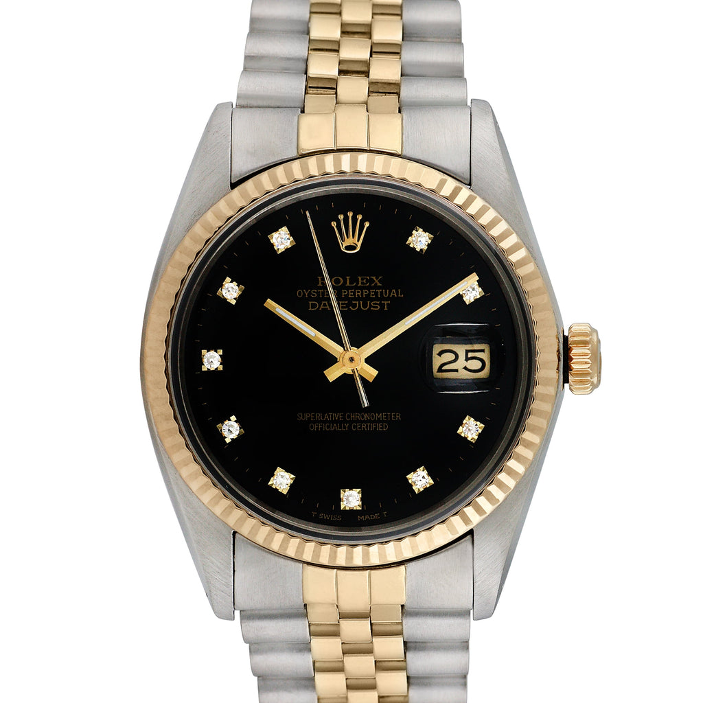 Pre-Owned Rolex Men's Datejust 36mm Yellow gold and Stainless steel Jubilee Wristwatch