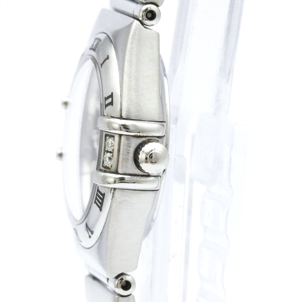 Pre-Owned OMEGA Constellation Diamond Steel Quartz Ladies Watch 1567.89 Polished