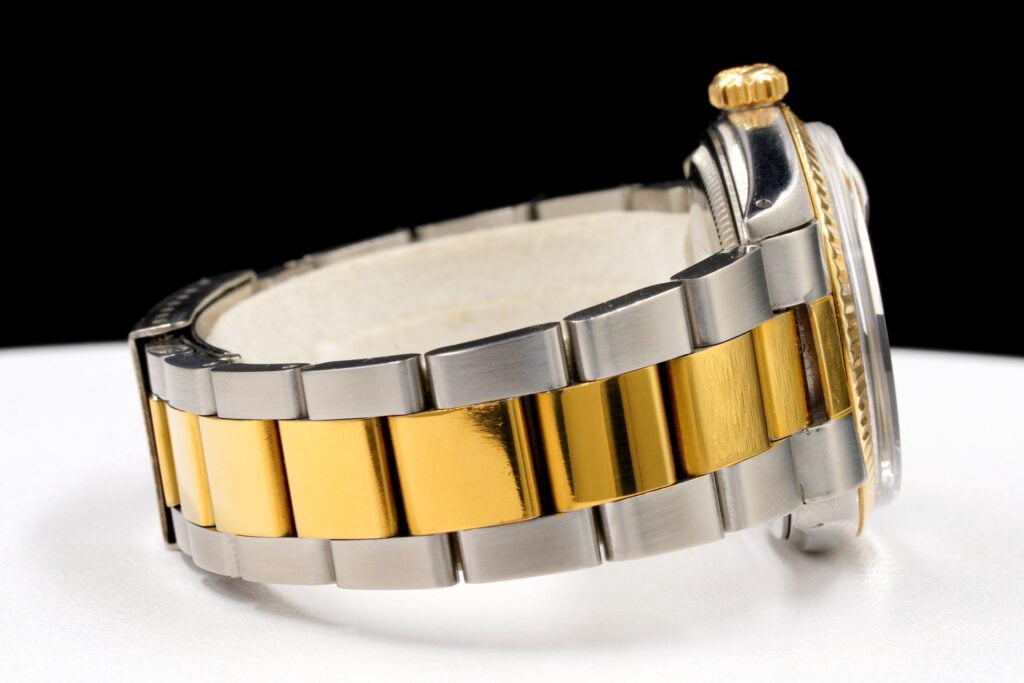 Pre-Owned Mens Rolex Two-Tone Yellow Gold and Stainless Steel Datejust Watch 1601
