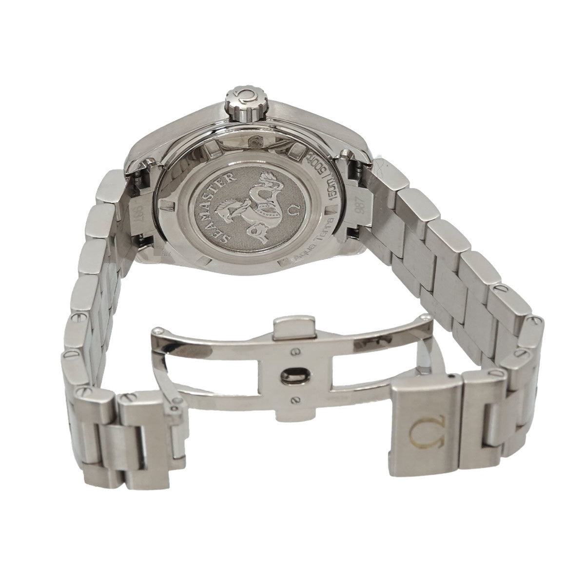 Pre-Owned Omega Seamaster Aqua Terra 231 10 30 60 06 001 Women's Watch, Date, Gray, Quartz Watch