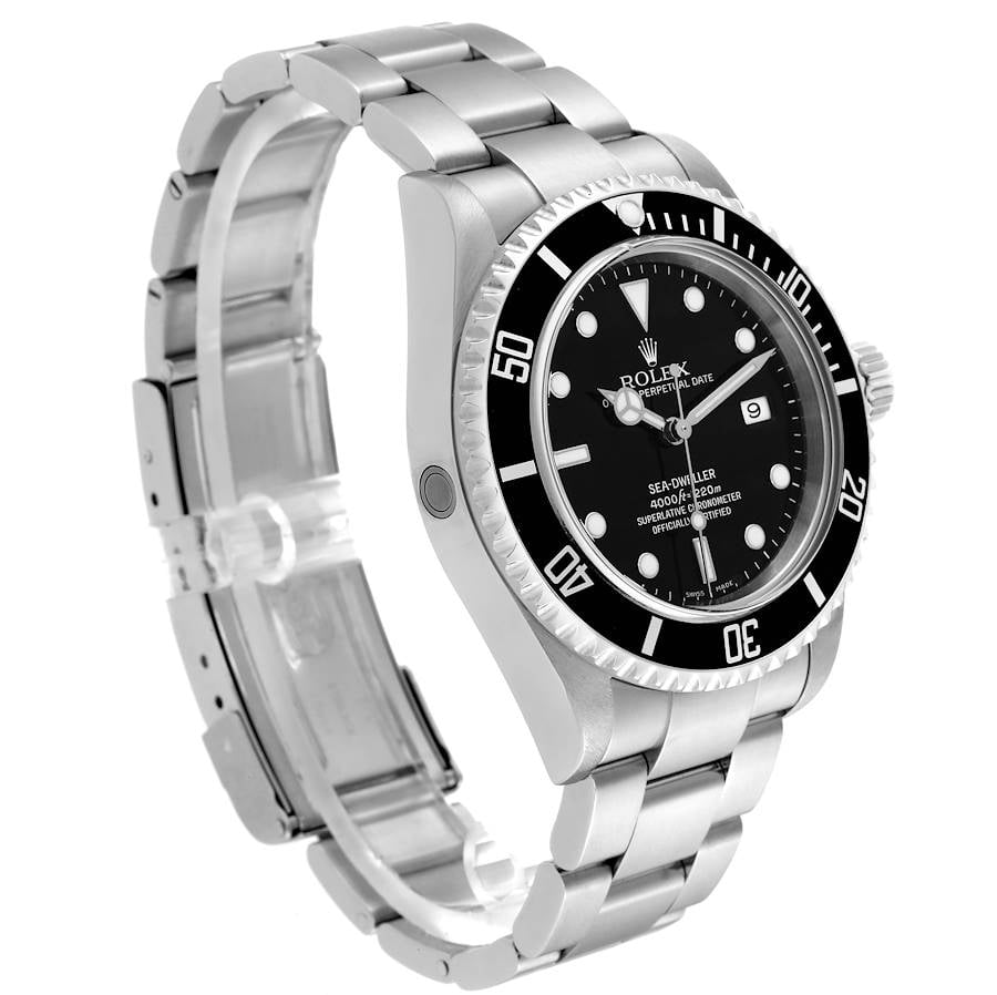 Pre-Owned Rolex Seadweller 16600 Black Dial Steel Mens Watch
