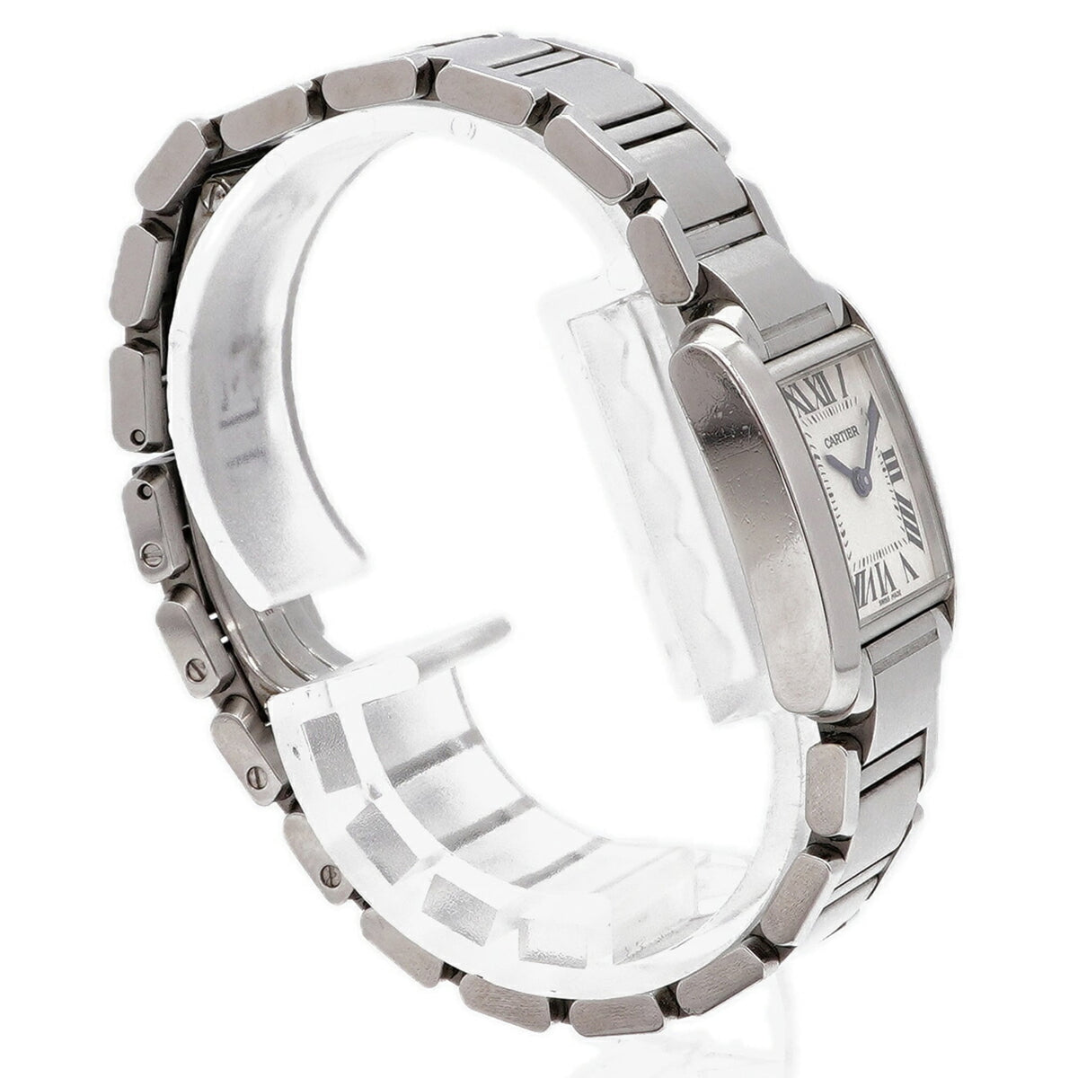 Pre-Owned Cartier Tank Française SM W51008Q3 Ivory Dial Women's Watch
