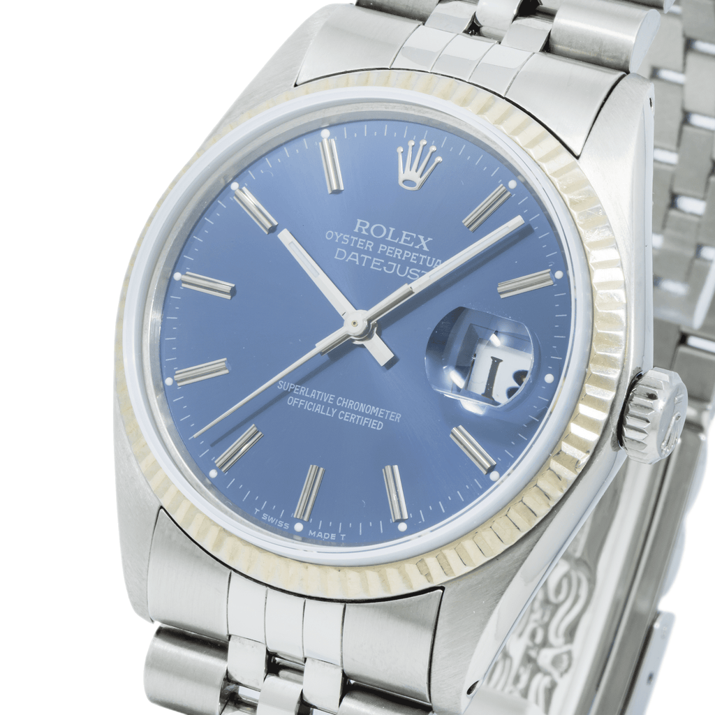 Pre-Owned Rolex Stainless Steel and White Gold Datejust (16014) Jubilee bracelet