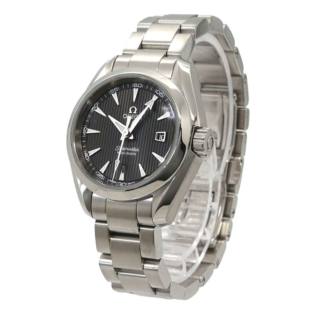 Pre-Owned Omega Seamaster Aqua Terra 231 10 30 60 06 001 Women's Watch, Date, Gray, Quartz Watch