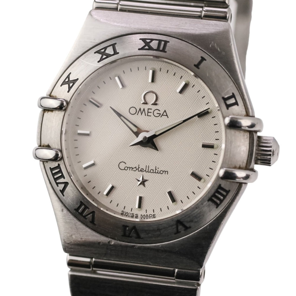 Pre-Owned OMEGA Constellation Quartz Watch 1562.30 White Dial Silver Color Women's