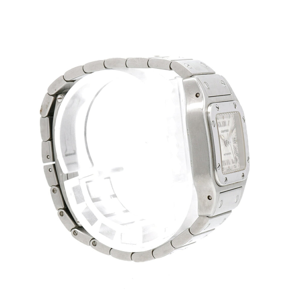 Pre-Owned Cartier Santos Galbee SM W20044D6 Silver Dial Women's Watch