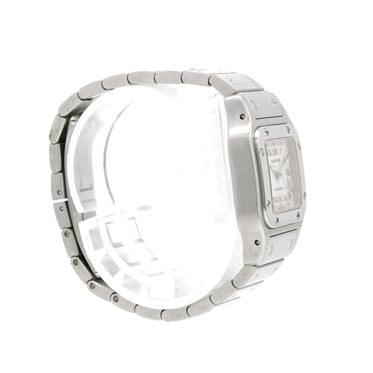 Pre-Owned Cartier Santos Galbee SM W20044D6 Silver Dial Women's Watch