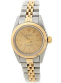Pre-Owned Ladies Rolex Two-Tone 18K/SS Oyster Perpetual Champagne 76243
