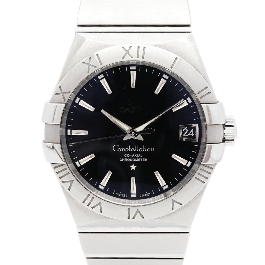 Pre-Owned Omega Constellation Co-Axial Date 123.10.38.21.01.001 Black Dial Men's Watch