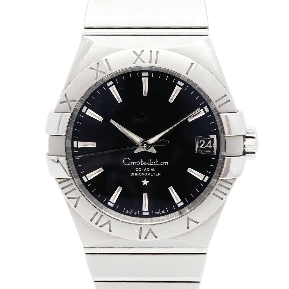 Pre-Owned Omega Constellation Co-Axial Date 123.10.38.21.01.001 Black Dial Men's Watch