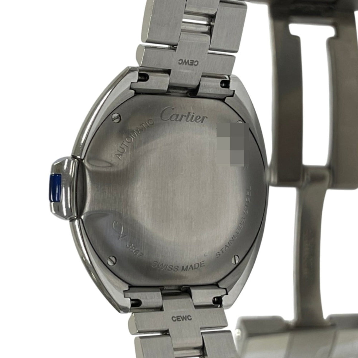 Pre-Owned Cartier Clé de Automatic Watch WSCL0005 Silver Color Women's