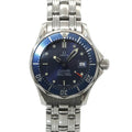 Pre-Owned Omega Seamaster Professional 300m 2583 80 Ladies' Watch, Date, Blue, Quartz Watch