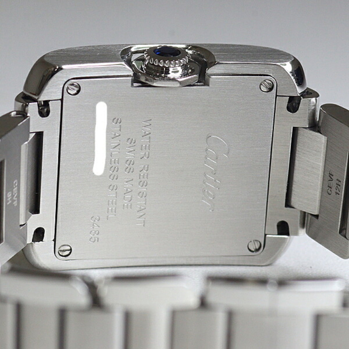 Pre-Owned Cartier women's watch Tank Anglaise SM W4TA0003, diamond, stainless steel, quartz,...