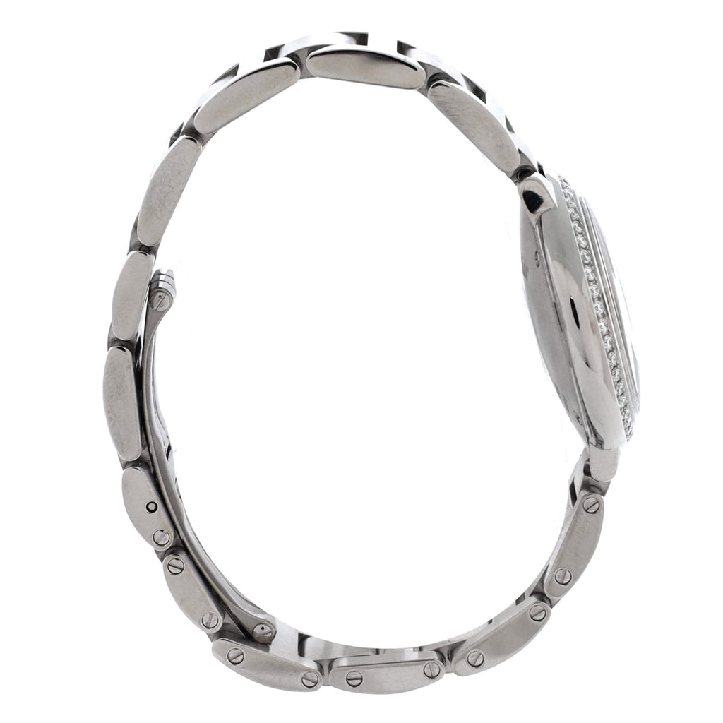 Pre-Owned Ballon Bleu de Cartier Quartz Watch Stainless Steel with Diamond Bezel 28 By Rebag