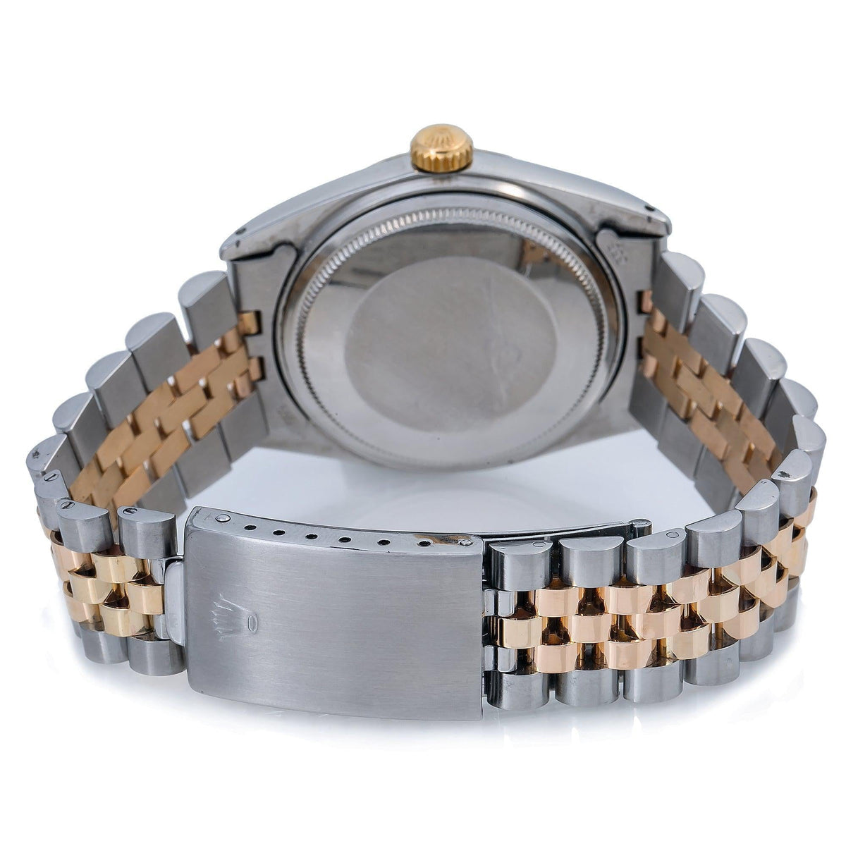 Pre-Owned Rolex Datejust 36MM 1601 Green Roman Dial Fluted Bezel Two Tone Yellow Gold Jubilee Bracelet
