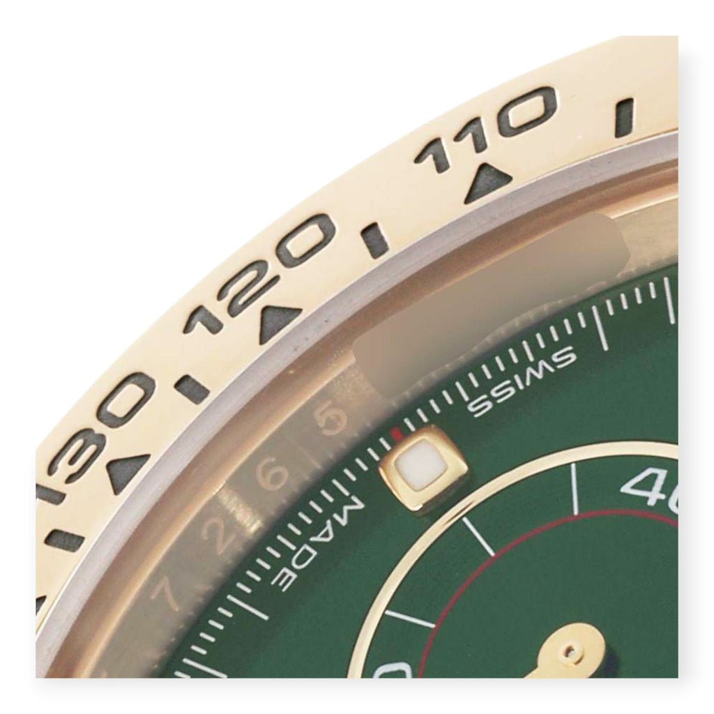 Pre-Owned Rolex Daytona 116508 Yellow Gold Green Dial Mens Watch