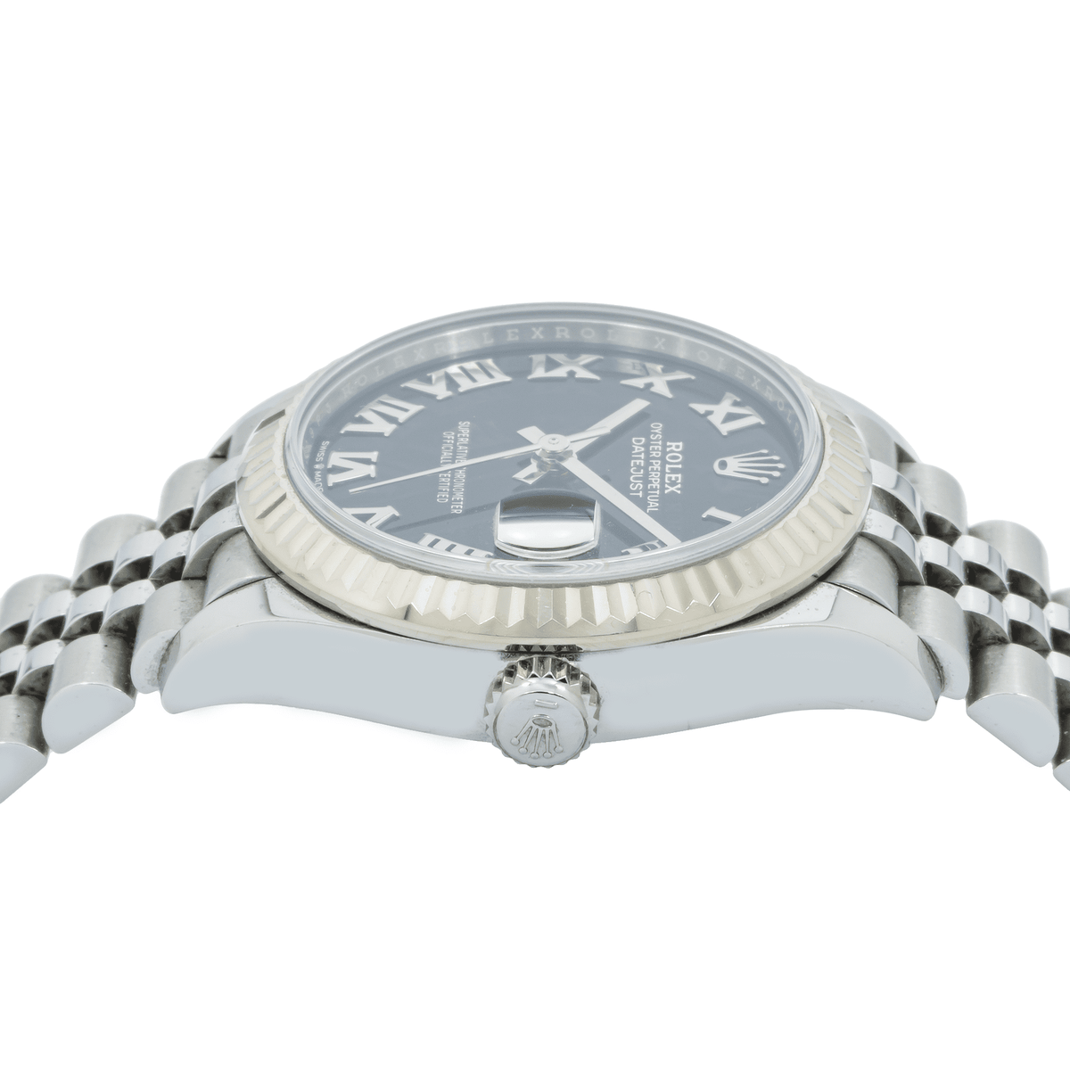 Pre-Owned Rolex Ladies Datejust 31mm 278274 with Fluted Bezel and Stainless Steel Jubilee Bracleet