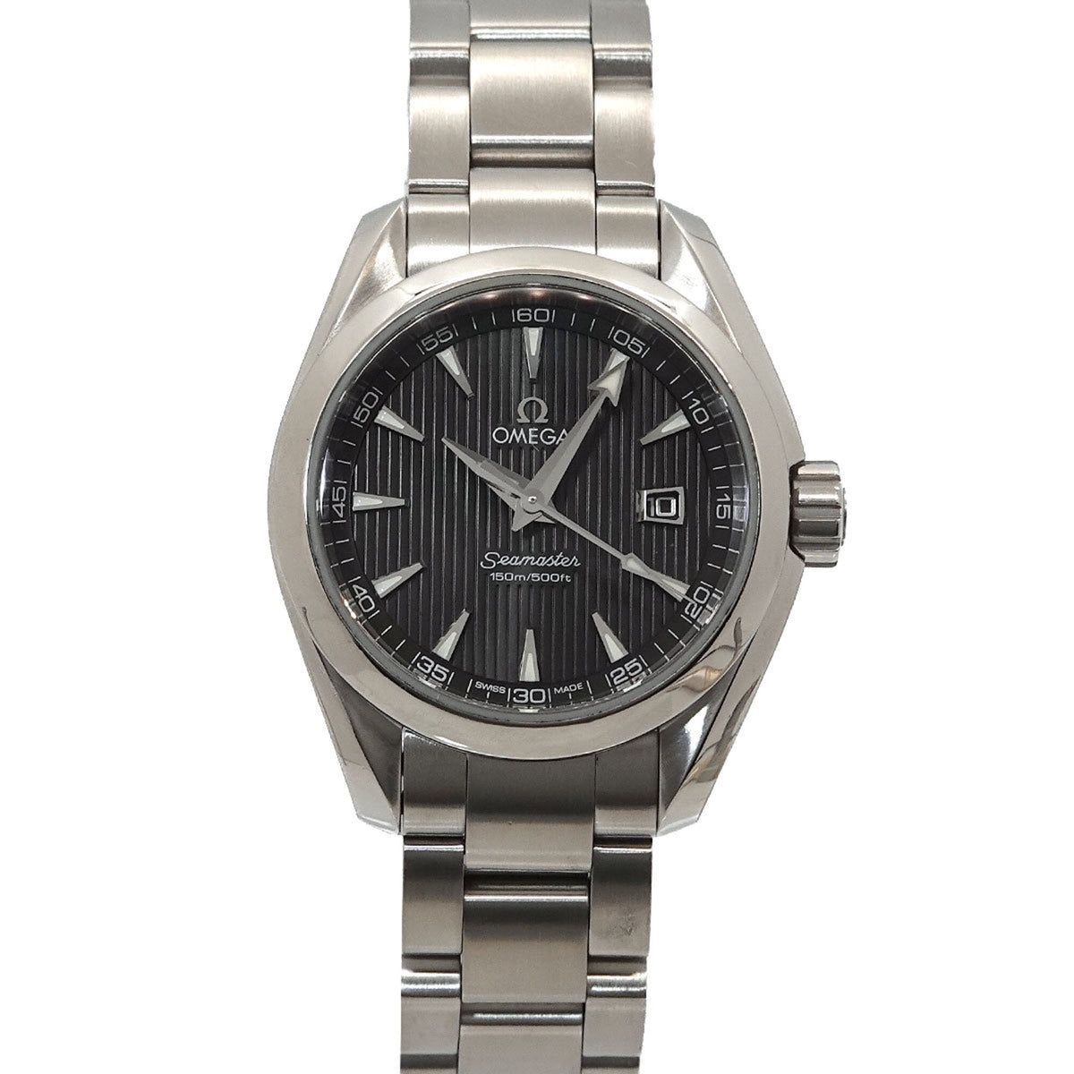 Pre-Owned Omega Seamaster Aqua Terra 231 10 30 60 06 001 Women's Watch, Date, Gray, Quartz Watch