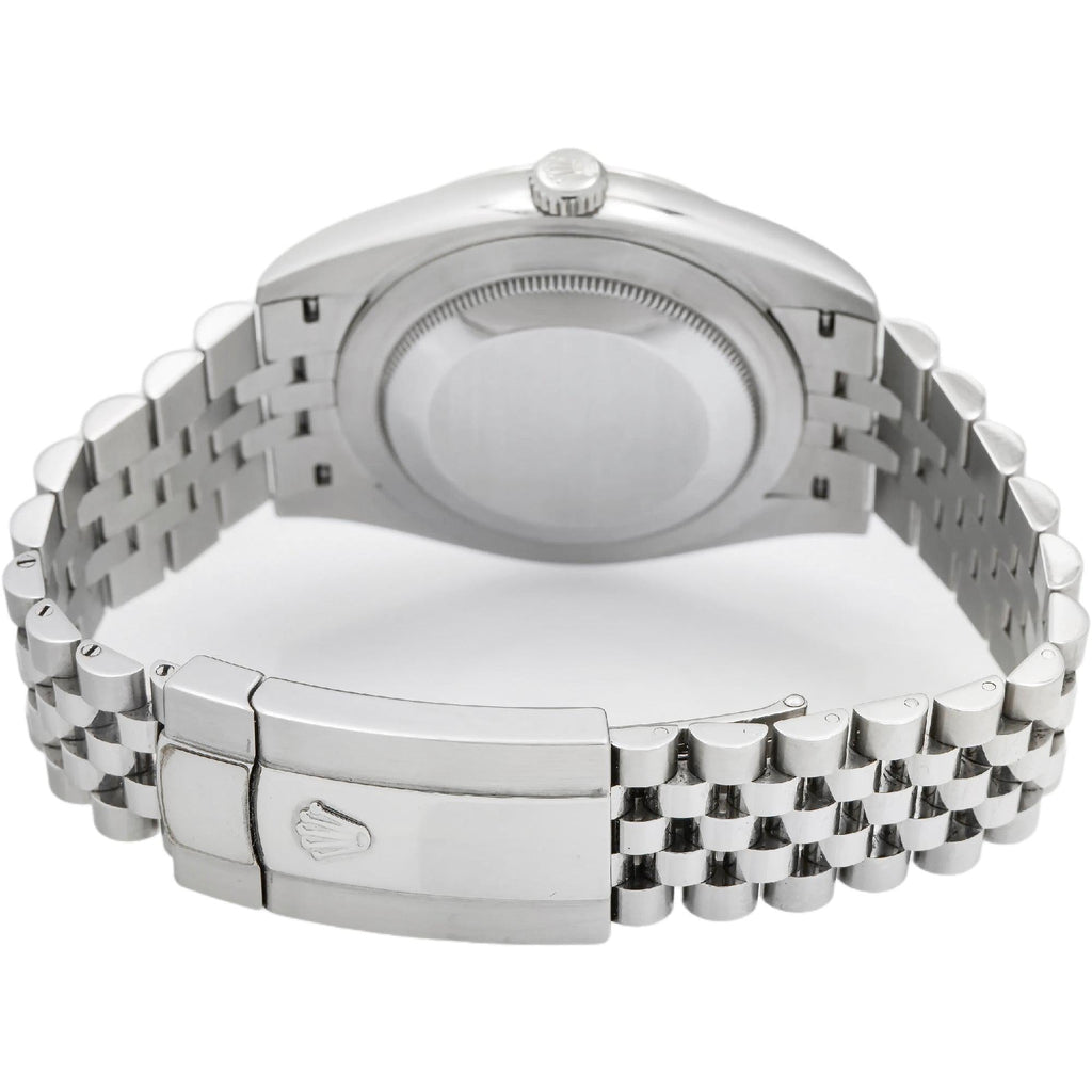 Pre-Owned Rolex Datejust 41MM 126300 Wimbledon Gray Roman Dial Smooth Bezel Stainless Steel Jubilee Bracelet