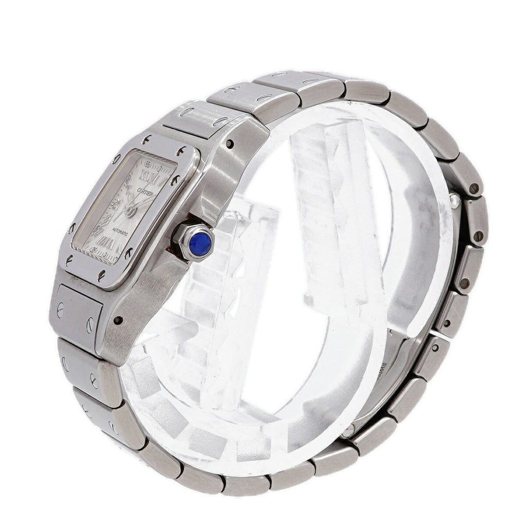 Pre-Owned Cartier Santos Galbee SM W20040D6 Silver Dial Women's Watch