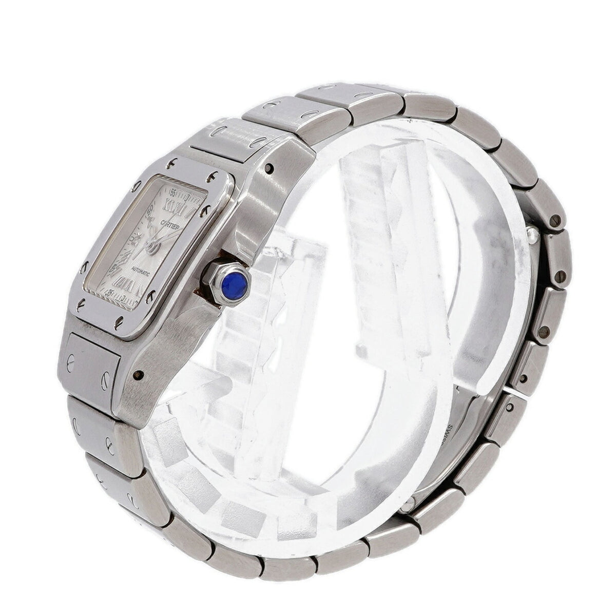 Pre-Owned Cartier Santos Galbee SM W20040D6 Silver Dial Women's Watch