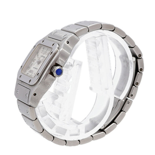 Pre-Owned Cartier Santos Galbee SM W20040D6 Silver Dial Women's Watch