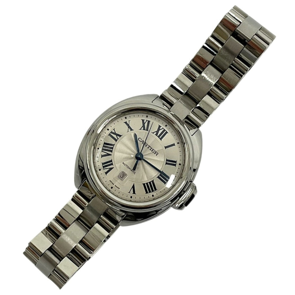Pre-Owned Cartier Clé de Automatic Watch WSCL0005 Silver Color Women's