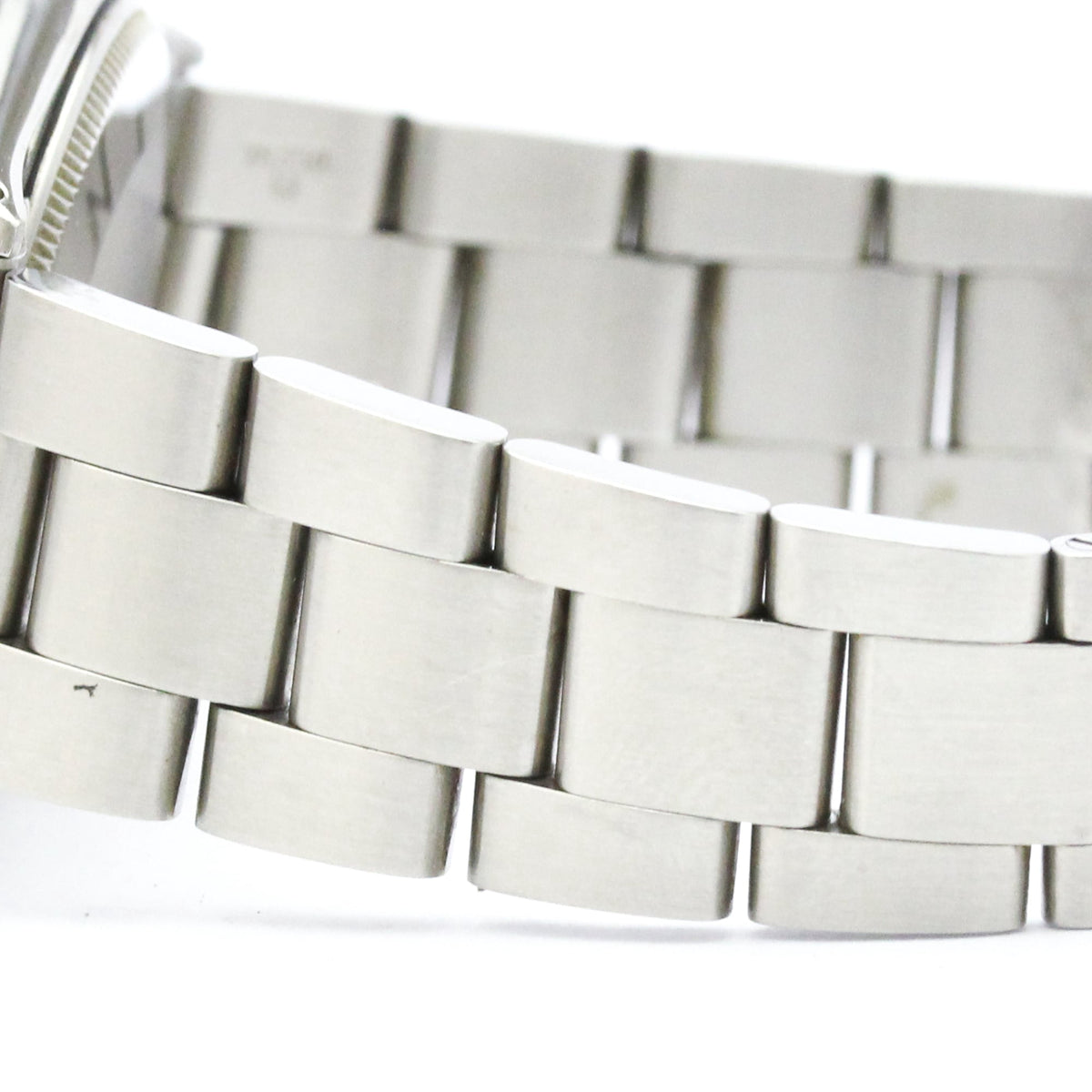 Pre-Owned ROLEX Oyster Perpetual 1007 Steel Automatic Mens Watch Vintage