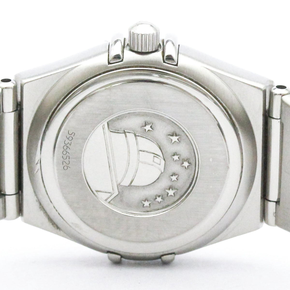 Pre-Owned OMEGA Constellation Diamond Steel Quartz Ladies Watch 1567.89 Polished