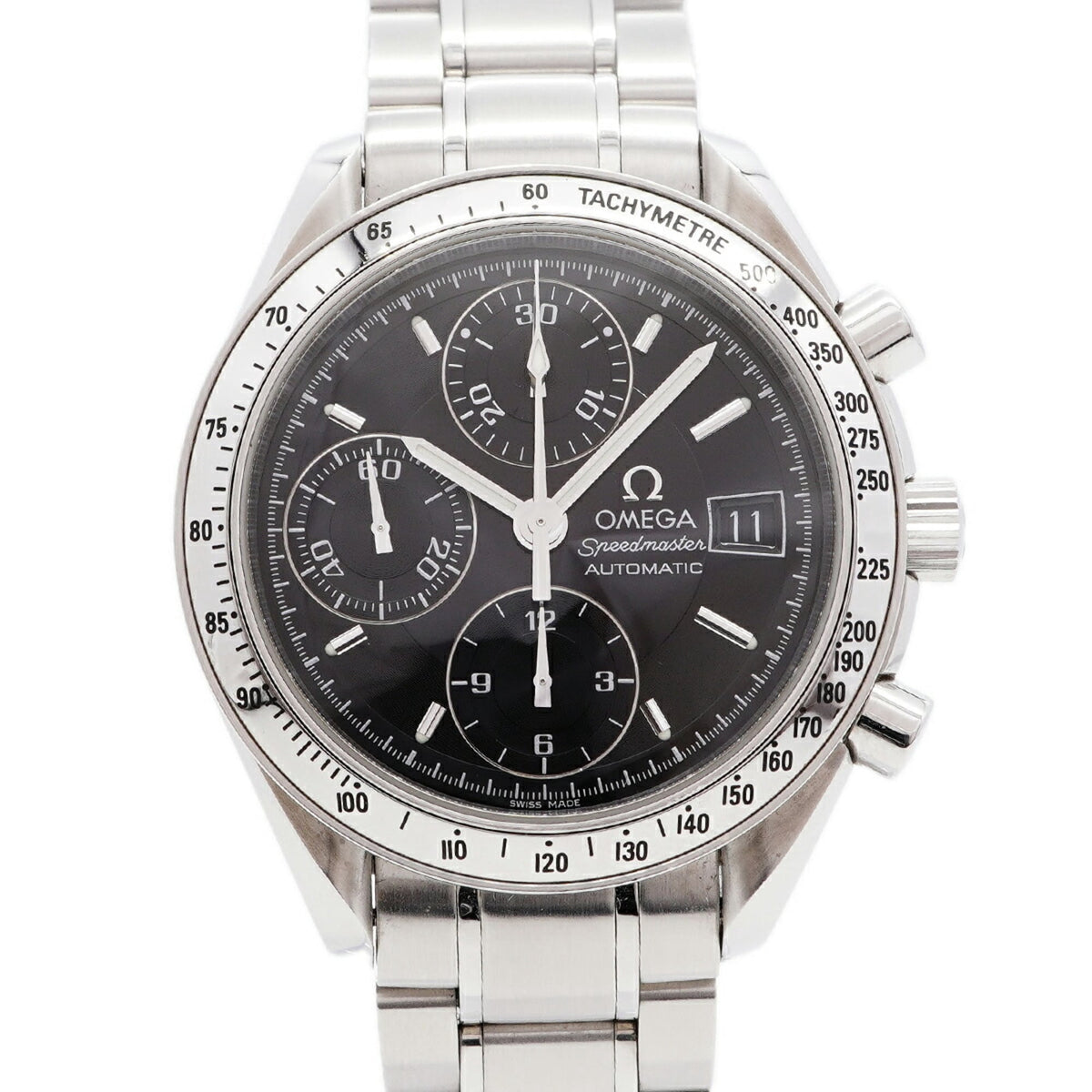 Pre-Owned Omega Speedmaster Date 3513.50 Black Dial Men's Watch
