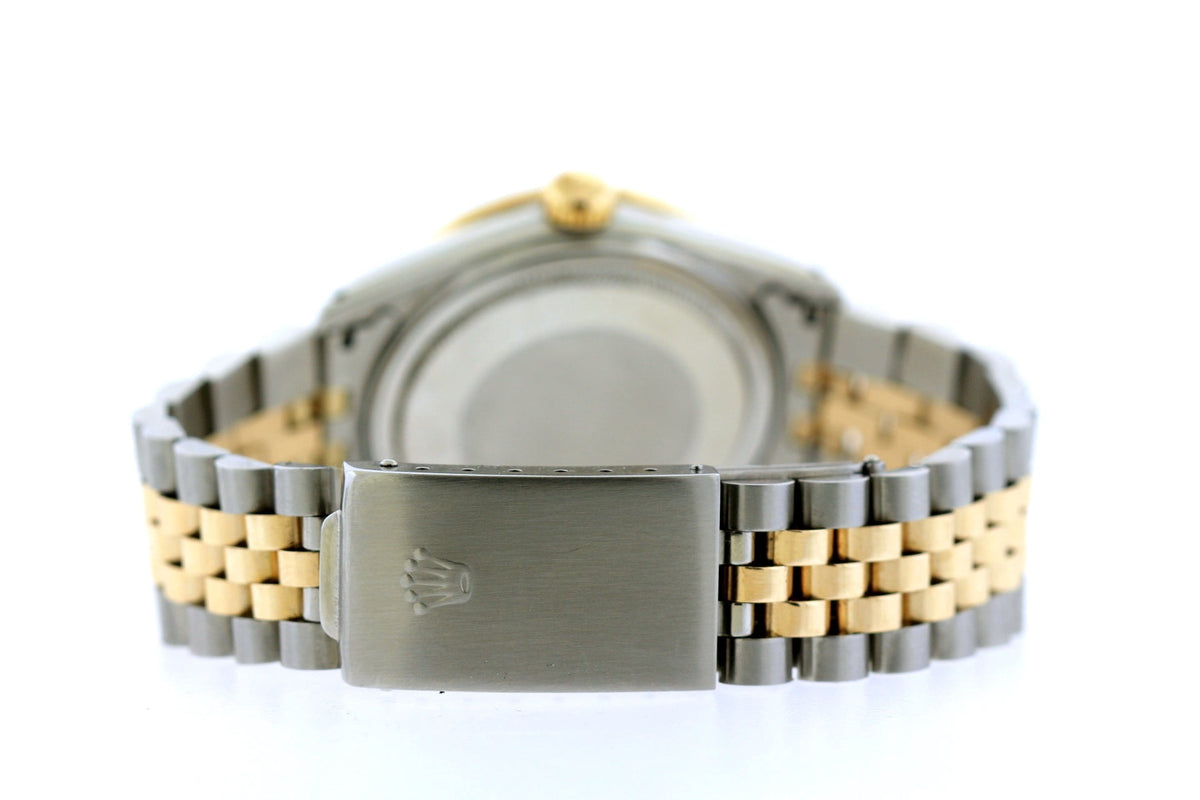 Pre-Owned Rolex Datejust 36mm White Dial Two-Tone Yellow Gold and Stainless Steel Bracelet Watch
