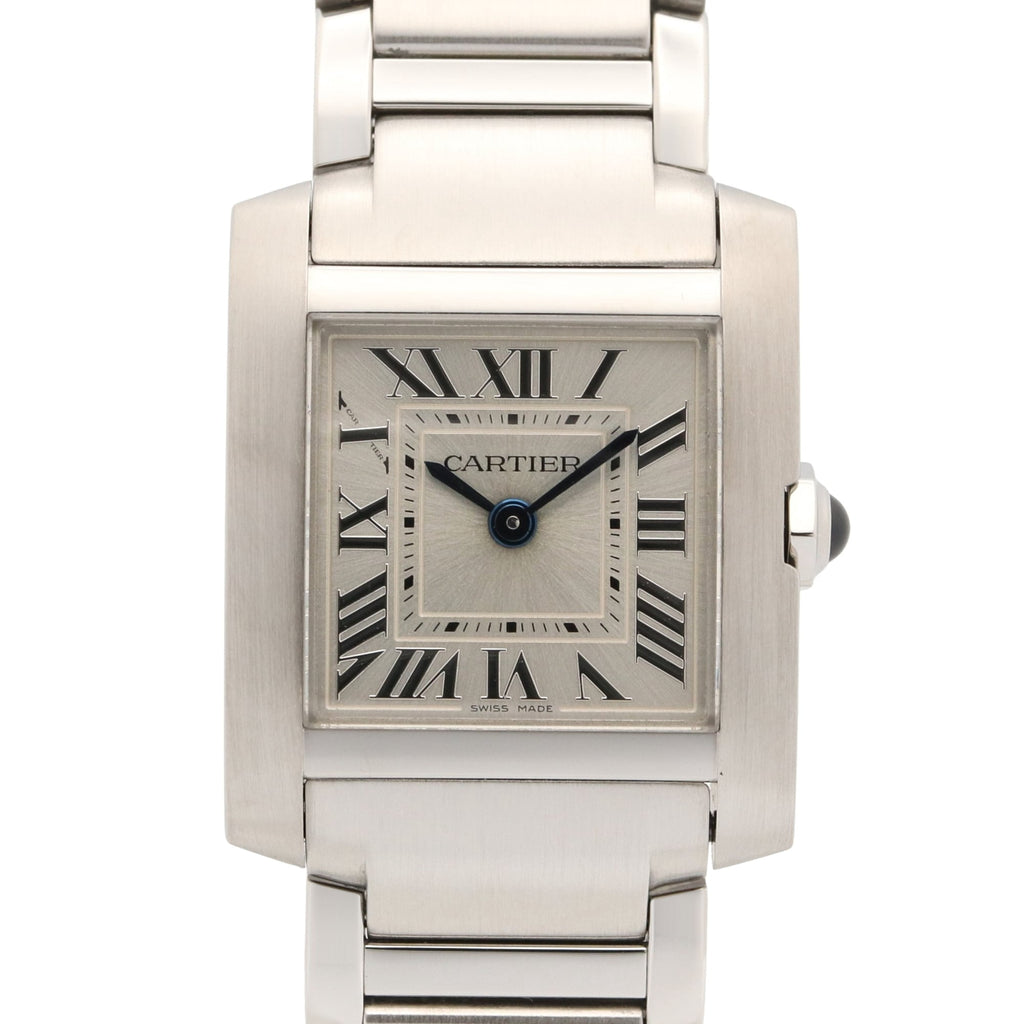 Pre-Owned Cartier Tank Française SM Watch, Stainless Steel, Ladies, Silver Tone, WSTA0065