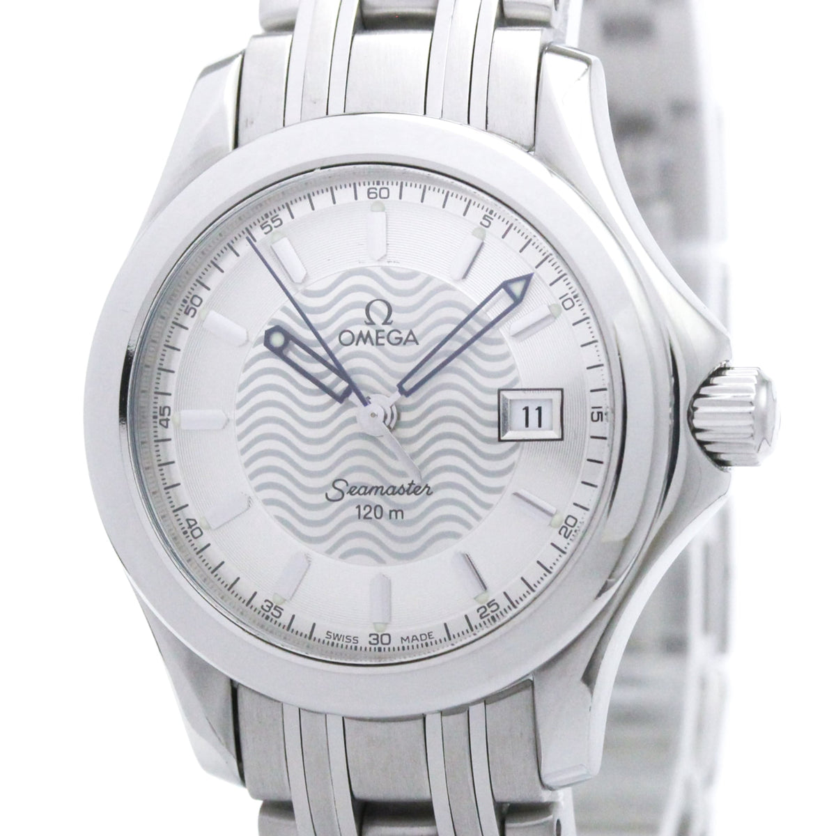 Pre-Owned OMEGA Seamaster 120M Steel Quartz Ladies Watch 2571.31 Polished