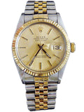 Pre-Owned Men's Rolex Two-Tone 18K/SS Datejust Champagne 16013
