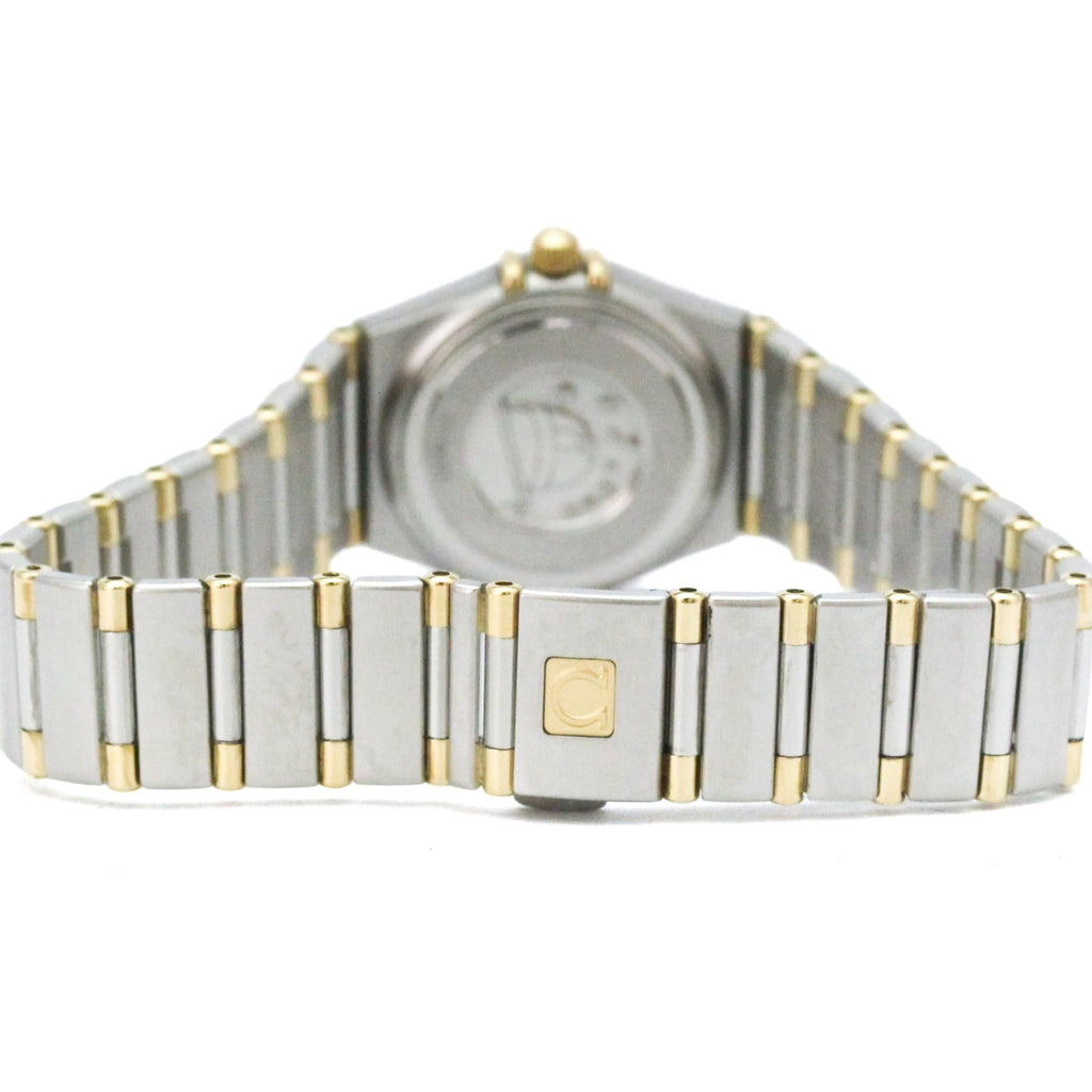 Pre-Owned OMEGA Constellation 18K Gold Steel Quartz Ladies Watch 1362.10 Polished